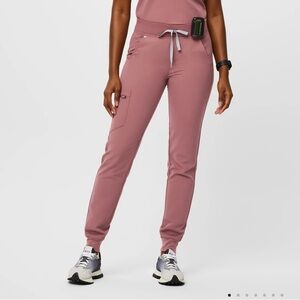 FIGS Mauve Zamora Jogger Scrub Pants Small